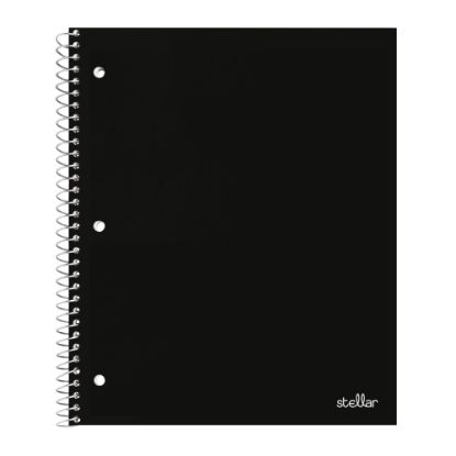 Picture of Office Depot Brand Stellar Poly Notebook, 8-1/2in x 11in, 1 Subject, College Ruled, 100 Sheets, Black