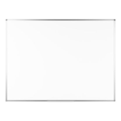 Picture of Bi silque Ayda Steel Melamine Dry-Erase Whiteboard, 36in x 48in, Aluminum Frame With Silver Finish