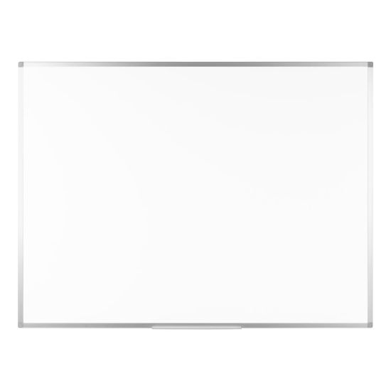 Picture of Bi silque Ayda Steel Melamine Dry-Erase Whiteboard, 36in x 48in, Aluminum Frame With Silver Finish