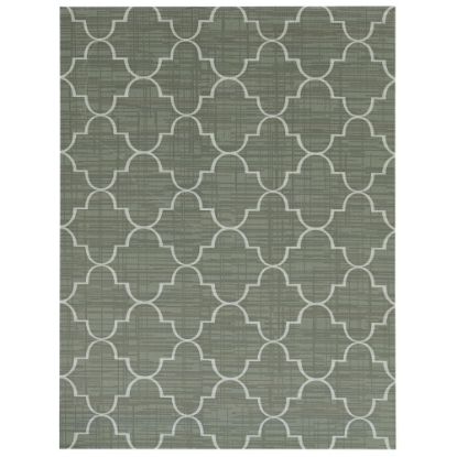 Picture of Foss Floors Area Rug, 6ftH x 8ftW, Roman, Green/White