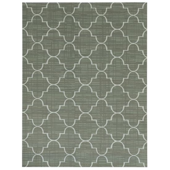 Picture of Foss Floors Area Rug, 6ftH x 8ftW, Roman, Green/White