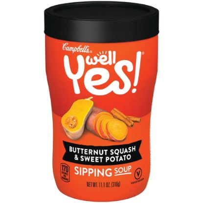 Picture of Campbells Squash/Sweet Potato Sipping Soup - Butternut Squash & Sweet Potato - 11.10 oz - 8 / Carton