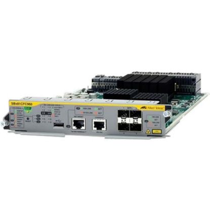 Picture of Allied Telesis AT-SBx81CFC960 Controller Fabric Card - For Switching Fabric, Data Networking, Optical Network - 1 x RJ-45 10/100/1000Base-T Management, 1 x RS-232 Management, 1 x USB - 4 x Expansion Slots