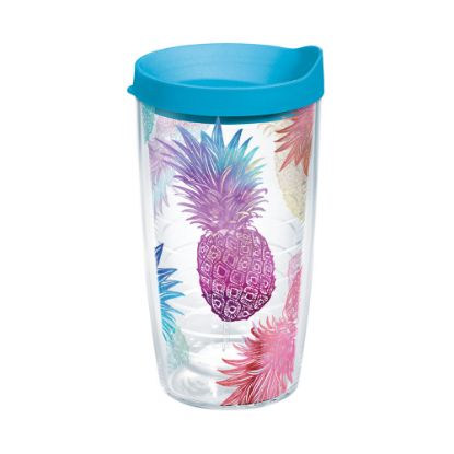 Picture of Tervis Tumbler With Lid, 16 Oz, Watercolor Pineapples