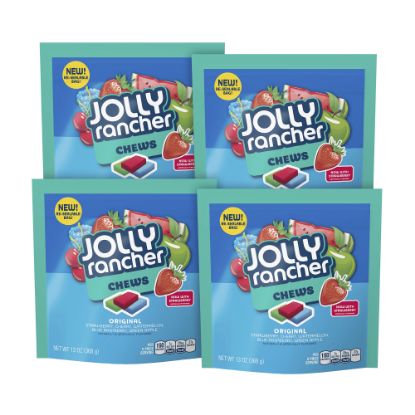 Picture of Jolly Rancher Chews Candy, 13 Oz Bag, Assorted Flavors, Pack Of 4