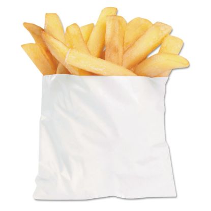 Picture of Bagcraft PB3 French Fry Bags, 3 1/2in x 4 1/2in, White, Carton Of 2,000 Bags