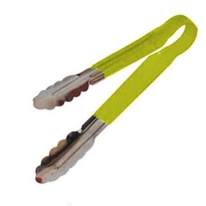 Picture of Winco Scalloped Tongs, 12in, Yellow