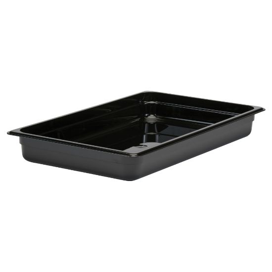 Picture of Cambro Camwear GN 1/1 Size 2in Food Pans, 2inH x 12-3/4inW x 20-7/8inD, Black, Set Of 6 Pans