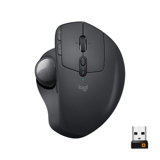 Picture of Logitech MX ERGO PLUS Advanced Wireless Trackball Mouse, Black, 910-005178