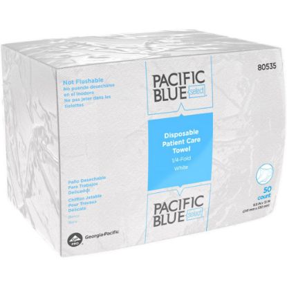 Picture of Pacific Blue Select A400 Disposable Patient Care Washcloth, 20 Sheets Per Container, Case Of 20