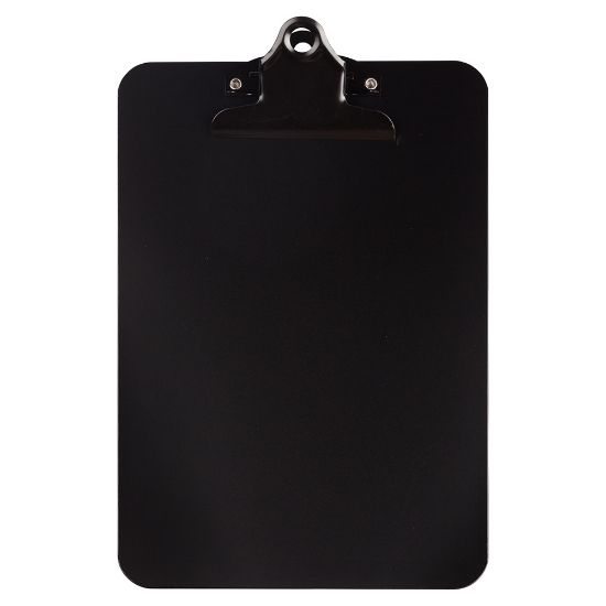 Picture of JAM Paper Aluminum Mini Clipboard, 9in x 6in, Black