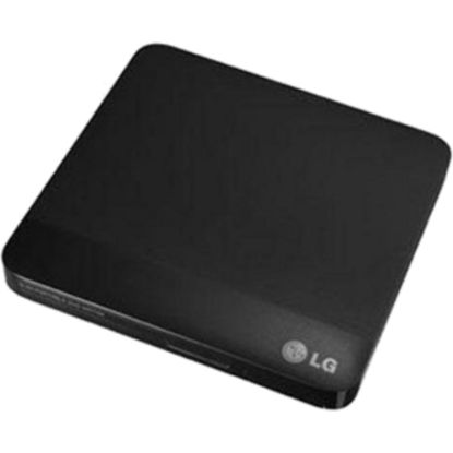 Picture of LG WP50NB40 Blu-ray Writer - External - Black - BD-R/RE Support - 24x CD Read/24x CD Write/16x CD Rewrite - 6x BD Read/6x BD Write/2x BD Rewrite - 8x DVD Read/8x DVD Write/8x DVD Rewrite - Double-layer Media Supported - USB 2.0