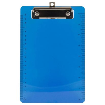 Picture of JAM Paper Plastic Mini Clipboard, 6in x 9in, Blue