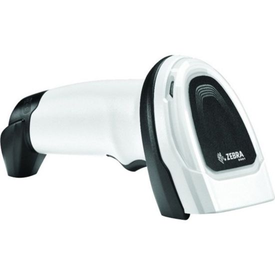 Picture of Zebra DS8178-HC Handheld Barcode Scanner - Wireless Connectivity - 1D, 2D - Imager - Bluetooth - Healthcare White