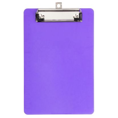 Picture of JAM Paper Plastic Mini Clipboard, 6in x 9in, Purple