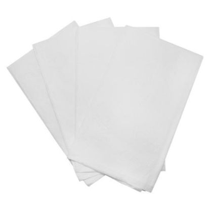 Picture of Karat 1-Ply Dinner Napkins, 15in x 17in, White, Pack Of 3,000 Napkins