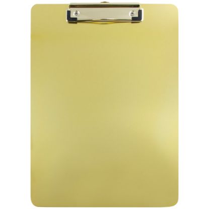 Picture of JAM Paper Aluminum Clipboard, 9in x 12-1/2in, Gold