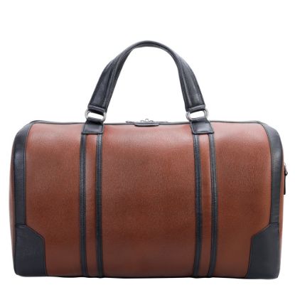 Picture of McKleinUSA Kinzie Leather Tablet Carry-All Duffel Bag, 12inH x 9inW x 20-1/2inD, Brown