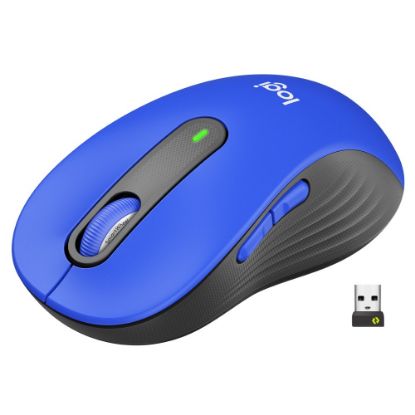 Picture of Logitech Signature M650 L Full-Size Wireless Mouse, Blue, 910-006232