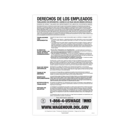 Picture of ComplyRight Federal Contractor Posters, Notice To Workers With Disabilities, Spanish, 11in x 17in