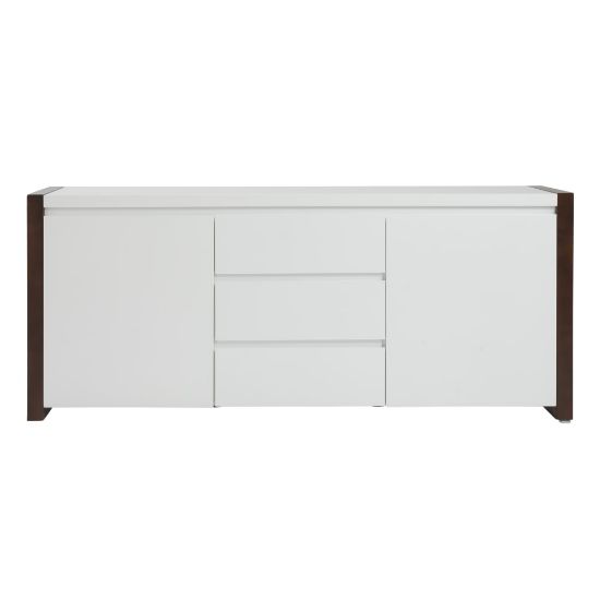 Picture of Eurostyle Manon 67inW Sideboard, Dark Walnut/Matte White