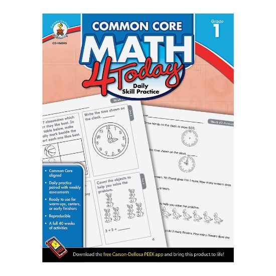 Picture of Carson-Dellosa Common Core Math 4 Today, Grade 1