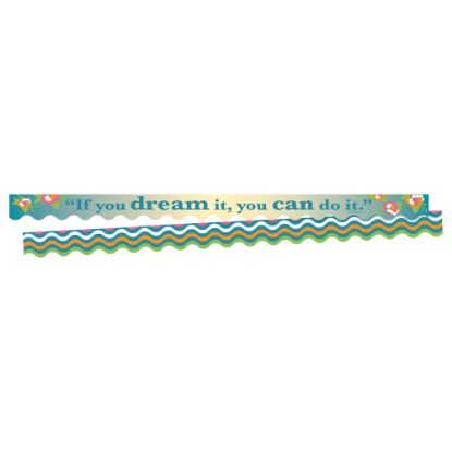 Picture of Barker Creek Scalloped-Edge Border Strips, 2 1/4in x 36in, You Can Do It, Pre-K To College, Pack Of 26