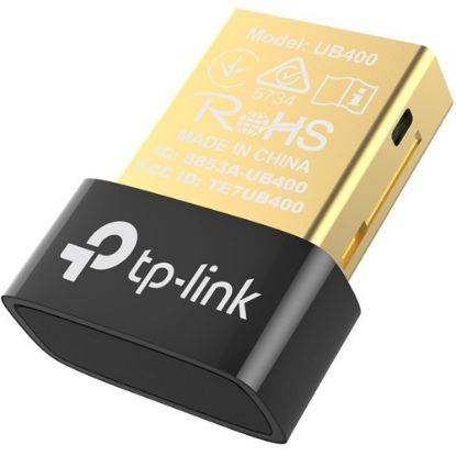 Picture of TP-Link UB400 - Bluetooth 4.0 USB Adapter for Computer/Notebook - 4.0 Bluetooth Dongle Receiver Support Windows 11/10/8.1/8/7/XP for Desktop - Laptop - Mouse - Keyboard - Printers - Headsets - Speakers - PS4/ Xbox Controllers