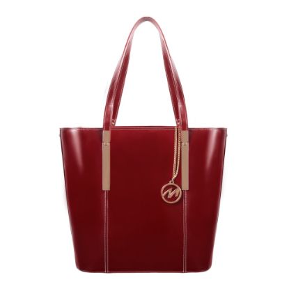 Picture of McKleinUSA Cristina Tote, 14inH x 13 1/2inW x 6inD, Red