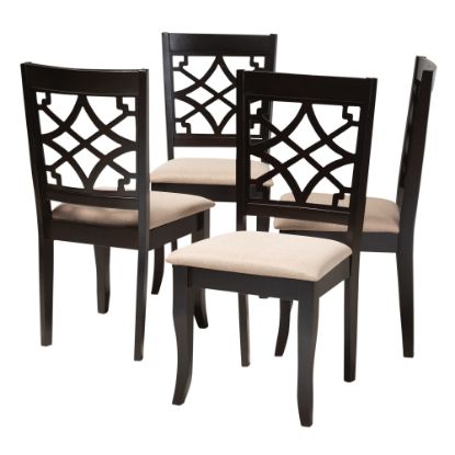 Picture of Baxton Studio 9727 Dining Chairs, Sand, Set Of 4 Chairs