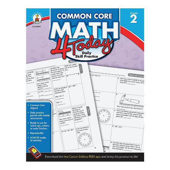 Picture of Carson-Dellosa Common Core Math 4 Today, Grade 2