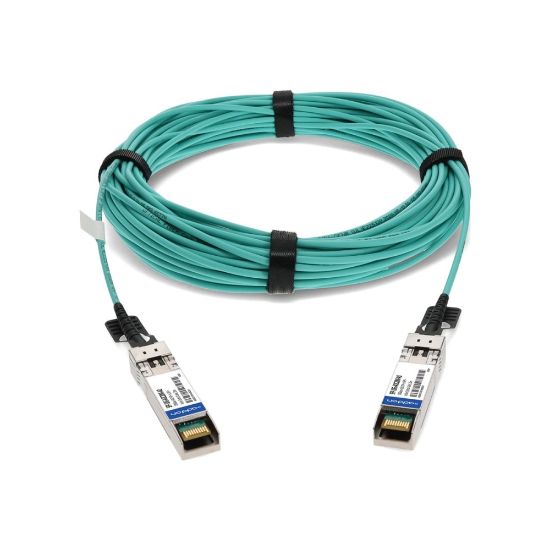 Picture of AddOn - 10GBase direct attach cable - TAA Compliant - SFP+ to SFP+ - 20 m - fiber optic - active