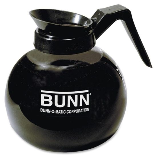 Picture of Bunn Pour-O-Matic 12-Cup Decanter, Regular, Clear/Black