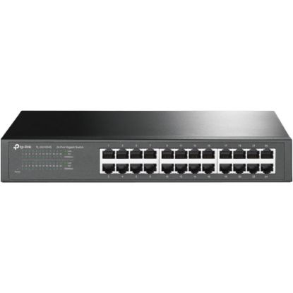 Picture of TP-Link TL-SG1024S - 24-Port Gigabit Desktop/Rackmount Ethernet Switch - Plug & Play - Shielded Ports - Sturdy Metal - Fanless Quiet - Traffic Optimization - Unmanaged