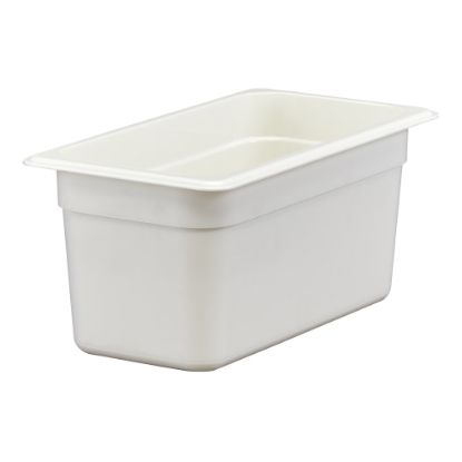 Picture of Cambro Camwear GN 1/3 Size 6in Food Pans, 6inH x 7inW 12-3/4inD, White, Set Of 6 Pans