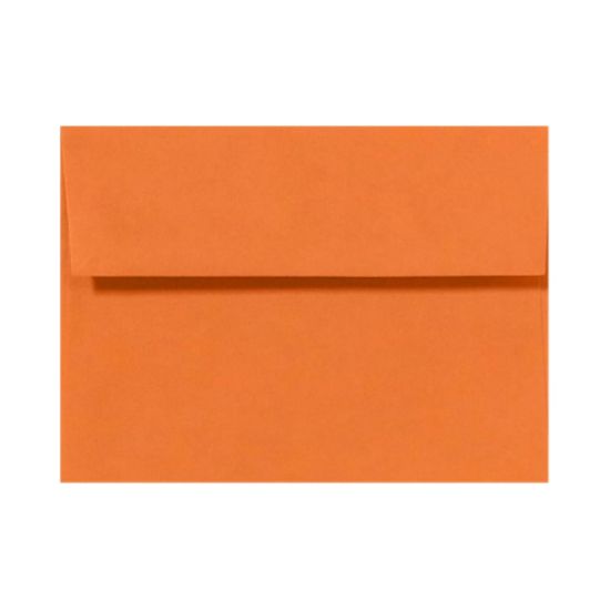 Picture of LUX Invitation Envelopes, A9, Peel & Press Closure, Mandarin Orange, Pack Of 50