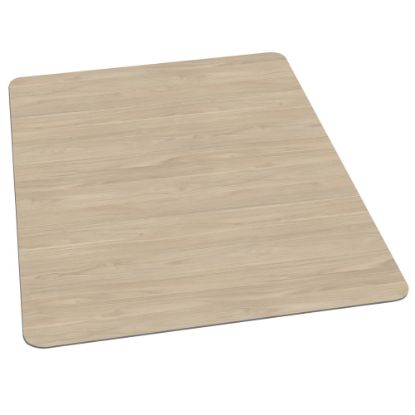 Picture of ES Robbins TrendSetter Vinyl Chair Mat For Medium-Pile Carpet, 36in x 48in, Driftwood