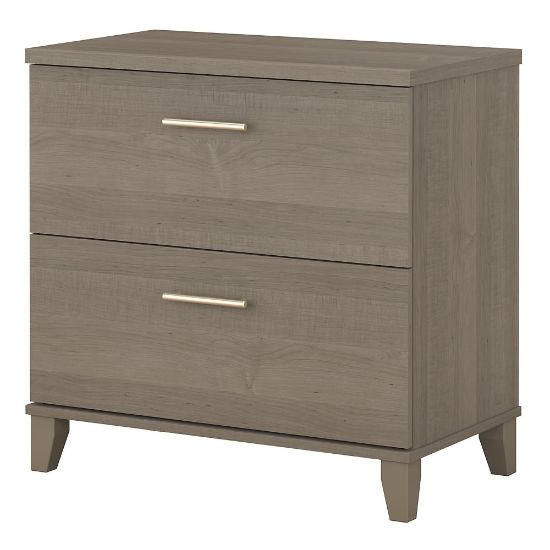 Picture of Bush Business Furniture Somerset 29-9/16inW x 21-13/16inD Lateral 2-Drawer File Cabinet, Ash Gray, Standard Delivery