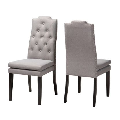 Picture of Baxton Studio Armand Chairs, Gray, Set Of 2 Chairs