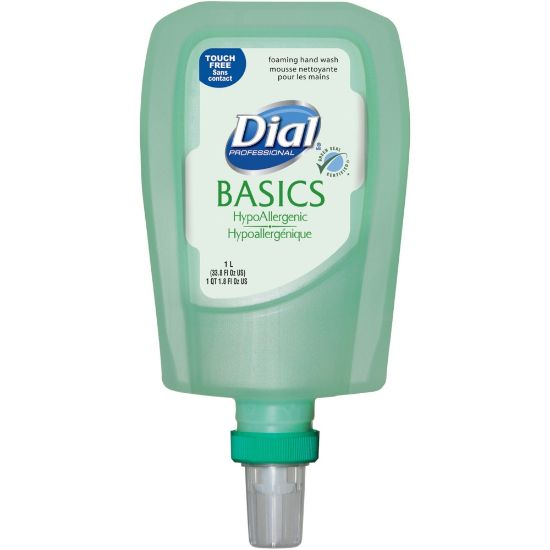 Picture of Dial FIT Refill Basics Foam Handwash - Honeysuckle ScentFor - 33.8 fl oz (1000 mL) - Hand - Moisturizing - Antibacterial - Green - 3 / Carton