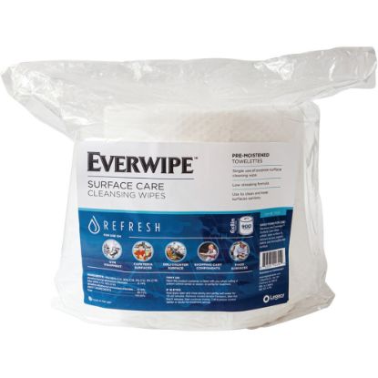 Picture of Everwipe Surface Care Cleansing Wipes, 6in x 8in, 900 Wipes Per Bag, Carton Of 4 Bags