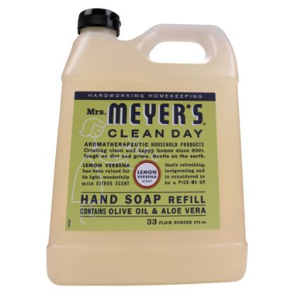 Picture of Mrs. Meyers Clean Day Liquid Hand Soap, Lemon Scent, 33 Oz, Carton Of 6 Bottles