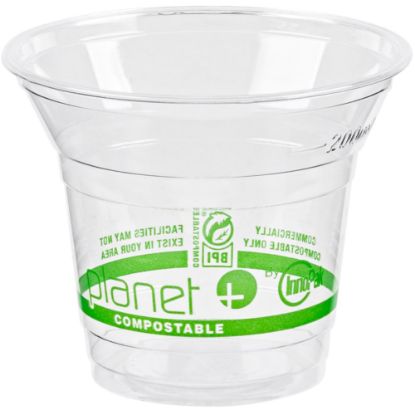 Picture of Planet+ Compostable Cold Cups, 9 Oz, Clear, Pack Of 1,000 Cups