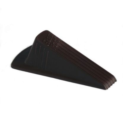 Picture of SKILCRAFT Wedge-Style Doorstop, 2inH x 3-1/2inW x 6-3/4inD, Brown