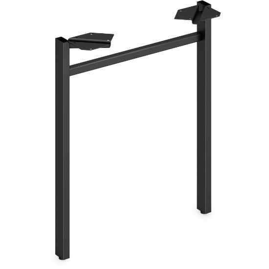 Picture of HON Mod Collection Worksurface 24inW U-leg Support - 24in - Finish: Black