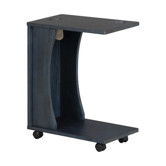 Picture of South Shore Kodali Mobile Side Table, 24inH x 19-1/2inW x 11-3/4inD, Blue