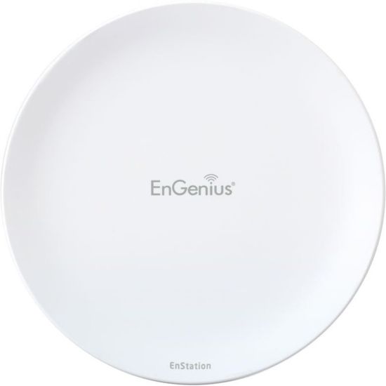 Picture of EnGenius EnTurbo EnStation5-AC IEEE 802.11ac 867 Mbit/s Wireless Bridge - 5 GHz - MIMO Technology - 2 x Network (RJ-45) - Gigabit Ethernet - Pole-mountable, Wall Mountable - 1 Pack