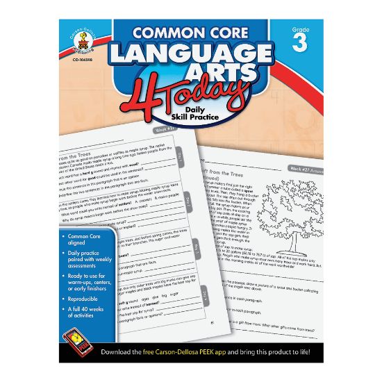 Picture of Carson-Dellosa Common Core Language Arts 4 Today, Grade 3