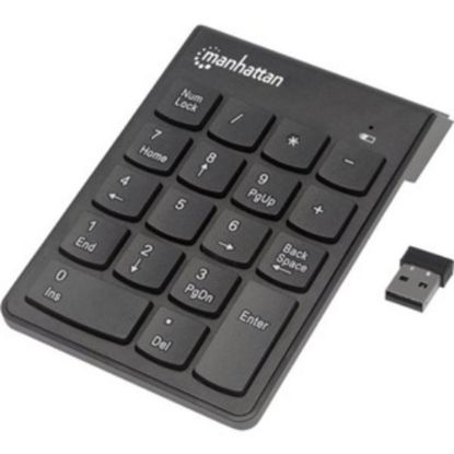 Picture of Manhattan 18-Key Numeric Wireless Keypad, Black, 178846