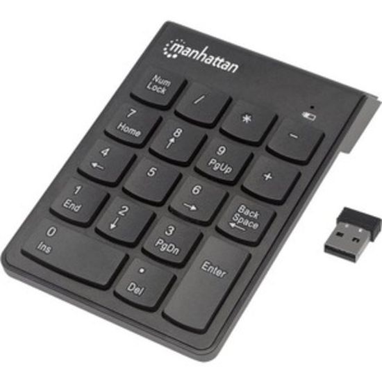 Picture of Manhattan 18-Key Numeric Wireless Keypad, Black, 178846